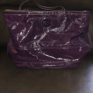 Coach purple shoulder bag